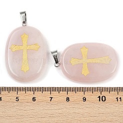 Природного розового кварца подвески&nbsp;G-S392-01D