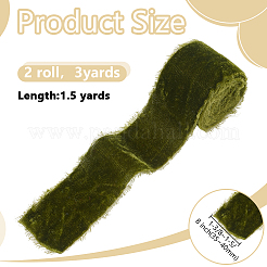 Бархатная бахромчатая лента&nbsp;OCOR-WH0082-485A