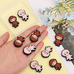 10 шт. 2 цвета пищевые экологически чистые силиконовые бусины SIL-CA0002-24