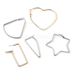 Серьги железным обручем&nbsp;EJEW-TA0010-07