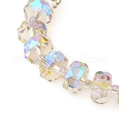 Прозрачные стеклянные бусины гальваническим пряди&nbsp;LS-EGLA-P062-01A-HR05