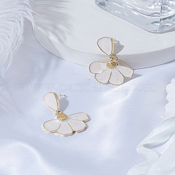 1 пара серег-гвоздиков с эмалевым покрытием из сплава&nbsp;EJEW-LP0003-76