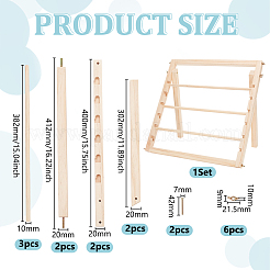 Деревянная полка для хранения лент&nbsp;ODIS-WH0086-127