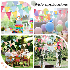 Имитированный мешковина флаг треугольный баннер&nbsp;FIND-WH20019-120