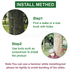 Железный подглядывающий осел искусство металла ферма садовый декор&nbsp;DJEW-WH0063-05