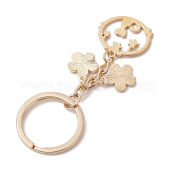 Эмалевые брелки с изображением кошек и цветов&nbsp;KEYC-JKC01062