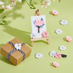 100 шт. 2-х цветные цветочные полиэстеровые украшения&nbsp;DIY-PH0032-64