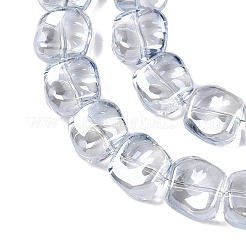 Стеклянные бусины с гальваническим покрытием &nbsp;EGLA-N012-07P