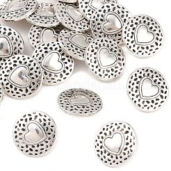 Тибетский стиль кнопки сплава хвостовиком&nbsp;TIBE-Q044-04AS-RS