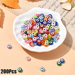 200 шт. Прозрачные акриловые бусины&nbsp;TACR-YW0002-08M