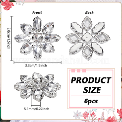 6шт стеклянные кабошоны&nbsp;GLAA-FG0001-31