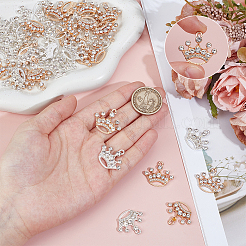 32шт 2 цвета подвески из сплава со стразами&nbsp;FIND-ME0002-01