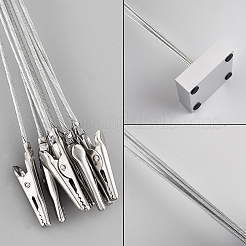 Квадратная крокодиловая пасть вертикальная папка для фотографий держатель для карт с несколькими головками папка для фотографий на рабочем столе&nbsp;AJEW-WH0141-06