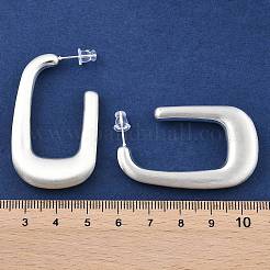 Прямоугольные латунные серьги для женщин&nbsp;EJEW-U055-22S