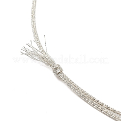 Изготовление ожерелья из регулируемого полиэфирного шнура&nbsp;AJEW-JB01379-02