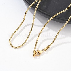 Ожерелья из цепочек-веревок из нержавеющей стали 304&nbsp;X-NJEW-F226-03G-02