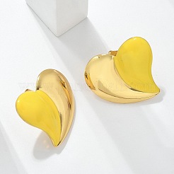 Серьги-гвоздики в форме сердца из нержавеющей стали 304&nbsp;LS-EJEW-A130-01G-02