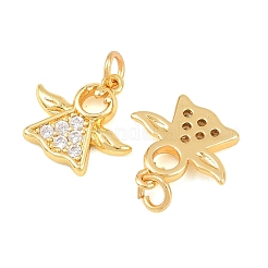 Латунные микро проложить кубического циркония подвески&nbsp;KK-F927-23G