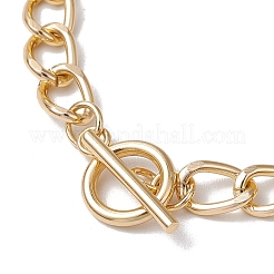 3 шт. 3-цветные алюминиевые витые браслеты-цепочки с морской тематикой для женщин&nbsp;BJEW-JB11650