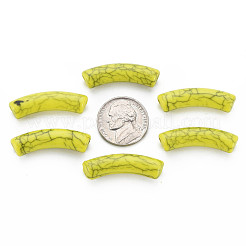 Непрозрачные акриловые бусины с краклеем&nbsp;MACR-S372-002N