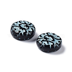 Черные непрозрачные акриловые бусины&nbsp;OACR-G016-35B