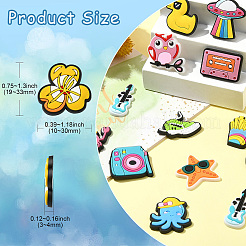 60 шт. 30 стиля ПВХ кабошоны&nbsp;KY-CJ0002-09A