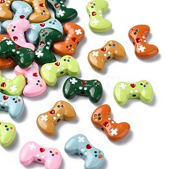 30шт 6 цвета окрашенные распылением бусины из сплава&nbsp;FIND-CJ0002-68