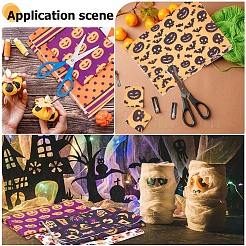 Ткань из поликоттона с принтом на хэллоуин&nbsp;DIY-WH0032-07A