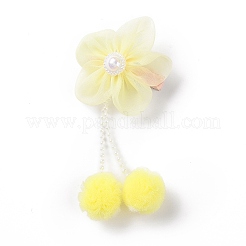 Цветочная ткань металлические заколки крокодил&nbsp;LS-PHAR-D013-01B