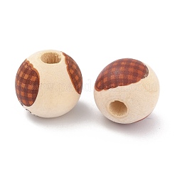 Осенняя тематика натуральные деревянные бусины&nbsp;WOOD-O005-03B