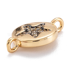 Латунные микропейв прозрачные кубические циркониевые бусины звенья соединители&nbsp;X-ZIRC-M114-35G