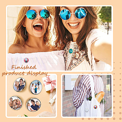 20 комплект сублимационной заготовки для броши-булавки из сплава&nbsp;DIY-SP0003-03B