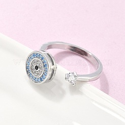 Вращающееся открытое кольцо с фианитом&nbsp;LS-RJEW-Q776-02P-01