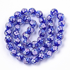 Бусы лэмпворк ручной работы&nbsp;LAMP-T007-04E