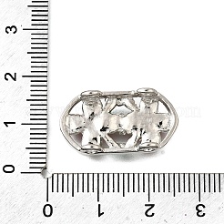 Латунные хрустальные стразы овальные с 2 цветком многорядные звенья&nbsp;KK-P306-20P