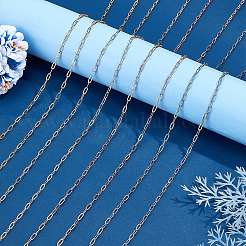 8м 4-х цветные латунные цепочки из скрепок&nbsp;FIND-PH0006-43