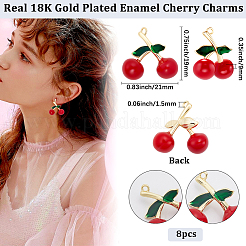 Кулоны с эмалью из латуни&nbsp;KK-BBC0018-69