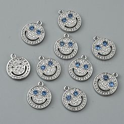 Подвески из сплава и страза&nbsp;FIND-WH0110-451P