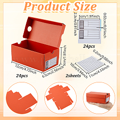 24 шт. складные картонные бумажные упаковочные коробки&nbsp;CON-GA0001-20C