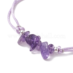 Регулируемые плетеные браслеты из натуральных и синтетических драгоценных камней для женщин&nbsp;BJEW-JB11531