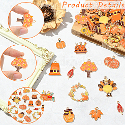 56 шт. 14 стиля подвески из сплава и эмали на тему Дня благодарения&nbsp;ENAM-SC0006-80