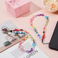 2шт. ремешок для мобильного телефона с бусинами из смолы&nbsp;HJEW-GF0001-47B