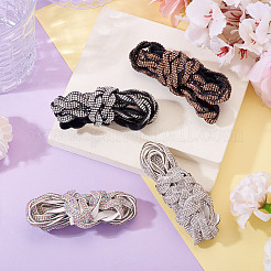 4 ярд двухцветной ленты со стразами&nbsp;OCOR-TA0003-12