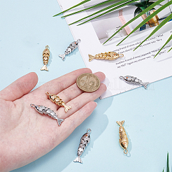 8шт 4 цвета латунные подвески&nbsp;KK-ME0003-46B