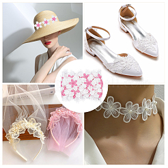 Лента с кружевной отделкой для ресниц из полиэстера&nbsp;OCOR-WH20003-03B-01