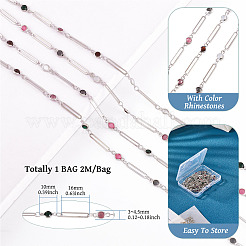 Латунные цепи с овальными и плоскими круглыми звеньями&nbsp;CHC-TA0001-23