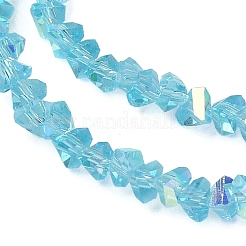 Гальванизируйте прозрачное стекло бисер нитей&nbsp;EGLA-P061-04C-AB20