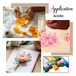 16 шт. 16-цветная крепированная бумага ручной работы&nbsp;DIY-FH0010-37