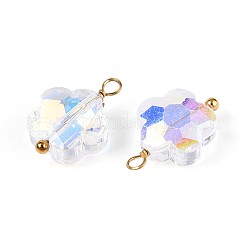 Подвески-цветы из гальванического стекла&nbsp;STAS-N110-15G