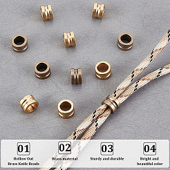 24шт 2 цвета латунные бусины&nbsp;FIND-AR0002-32